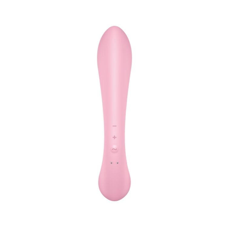 Двосторонній вібратор-кролик Satisfyer Triple Oh Pink (м'яте паковання!!!) - Зображення 4
