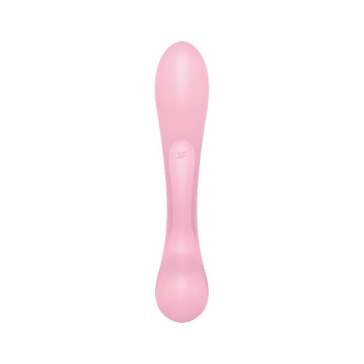 Двосторонній вібратор-кролик Satisfyer Triple Oh Pink (м'яте паковання!!!) - Зображення 5