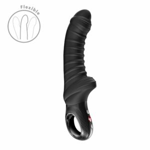 Вібратор для точки G Fun Factory TIGER Black, ребристий, підходить для анальної стимуляції