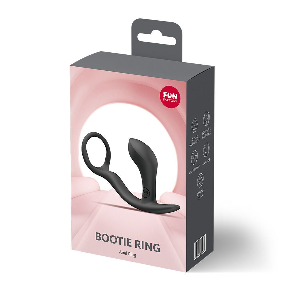 Анальна пробка з ерекційним кільцем Fun Factory BOOTIE RING Black (м'яте паковання!!!) - Зображення 9