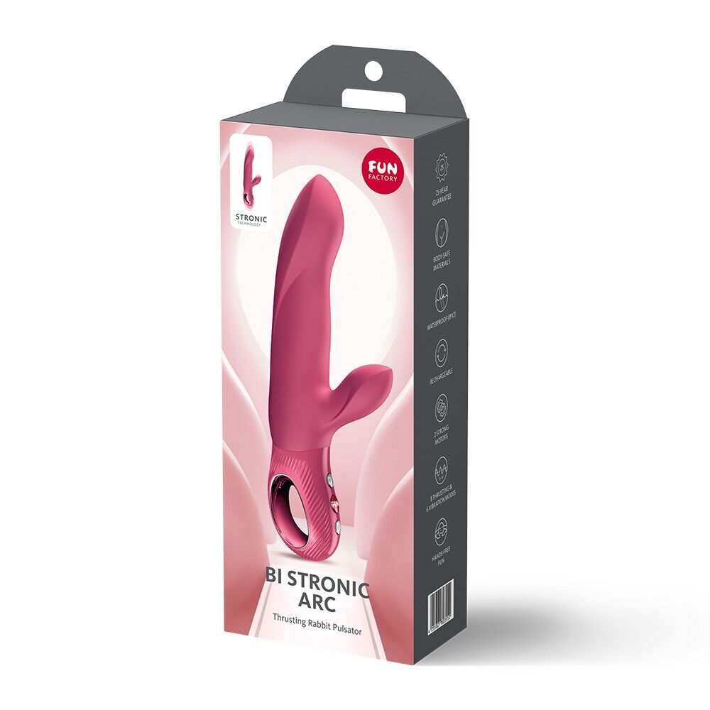 Пульсатор Fun Factory Bi Stronic Arc Raspberry (м'яте паковання!!!) - Зображення 12