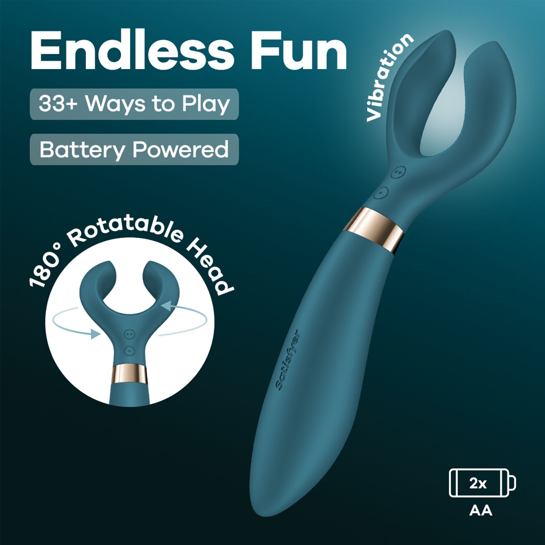 Вібратор для пар Satisfyer Endless Fun Battery Series (м'яте паковання!!!) - Зображення 7
