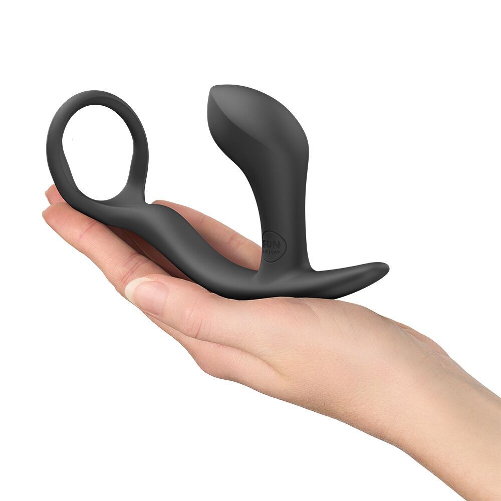 Анальна пробка з ерекційним кільцем Fun Factory BOOTIE RING Black (м'яте паковання!!!) - Зображення 8