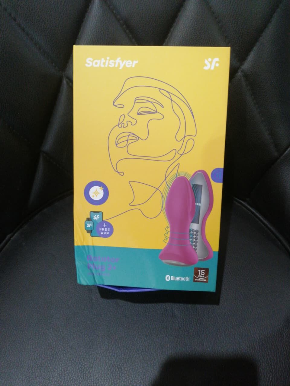 Анальна смарт-вібропробка із перлинним масажем Satisfyer Rotator Plug 2+ Violet (м'яте паковання!!!) - Зображення 2