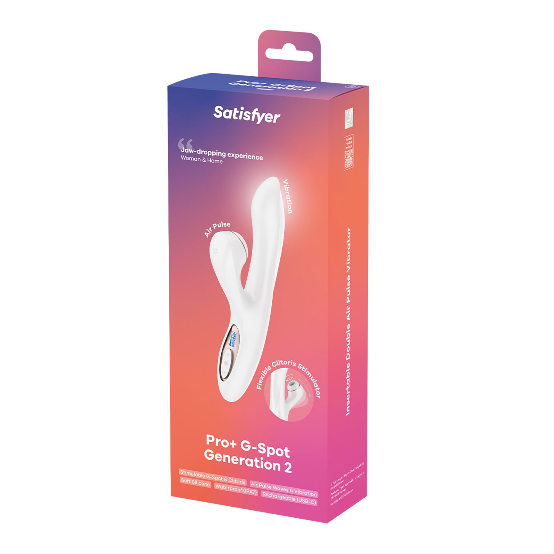 Вакуумний вібратор-кролик Satisfyer Pro+ G-Spot Generation 2 White - Зображення 8