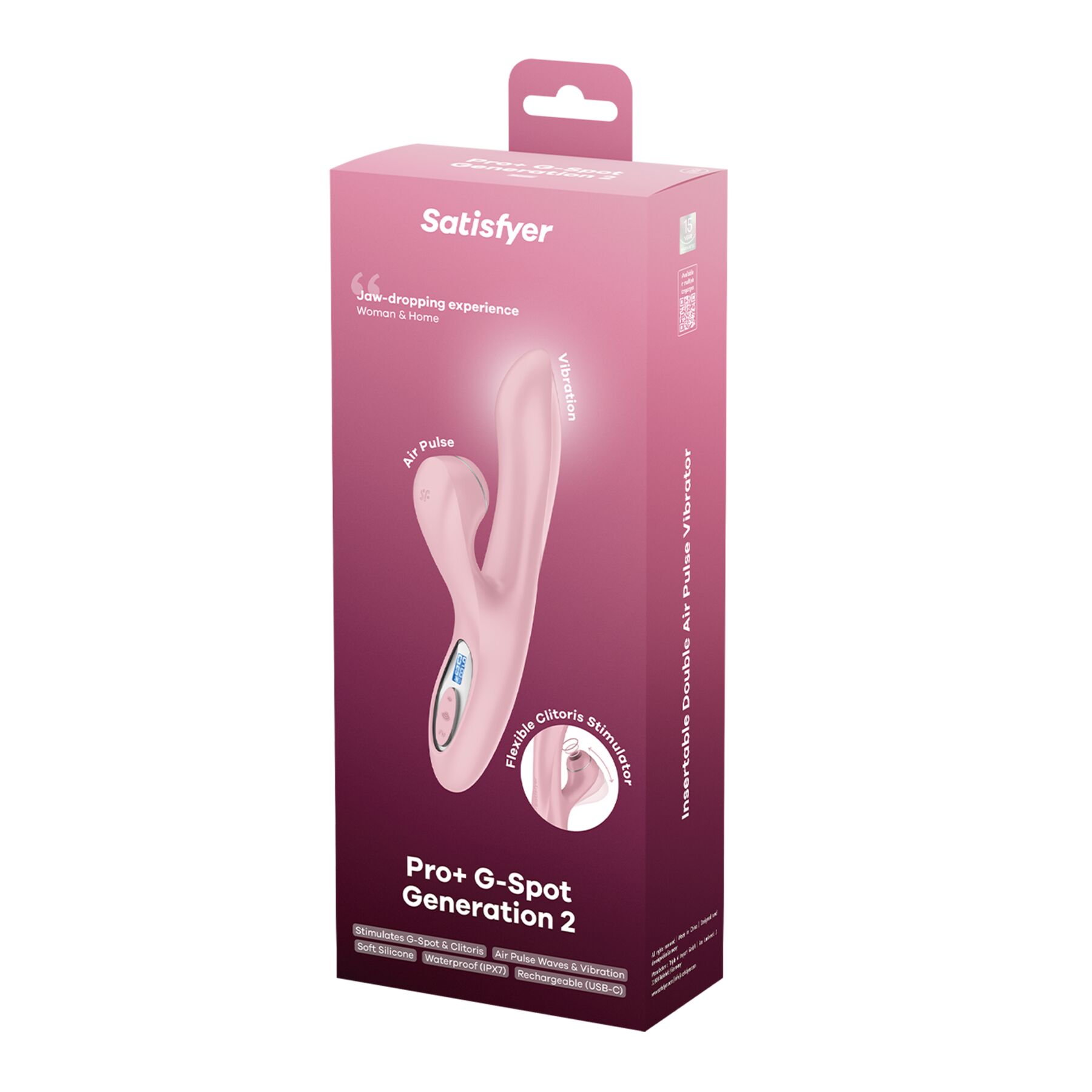Вакуумний вібратор-кролик Satisfyer Pro+ G-Spot Generation 2 Pink - Зображення 7