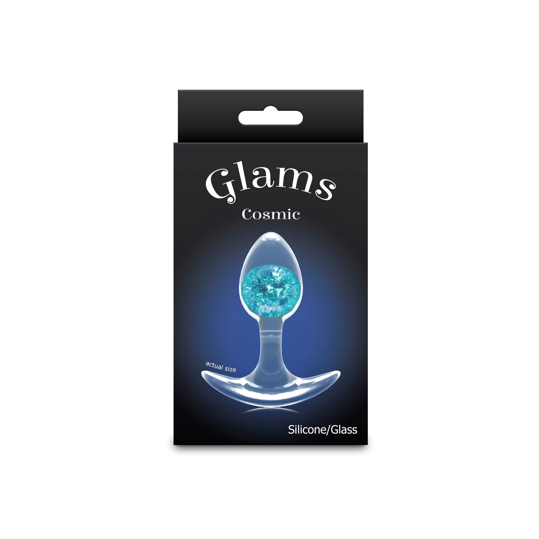 Анальна пробка NS Novelties Cosmic Glams - Small - Blue - Зображення 3