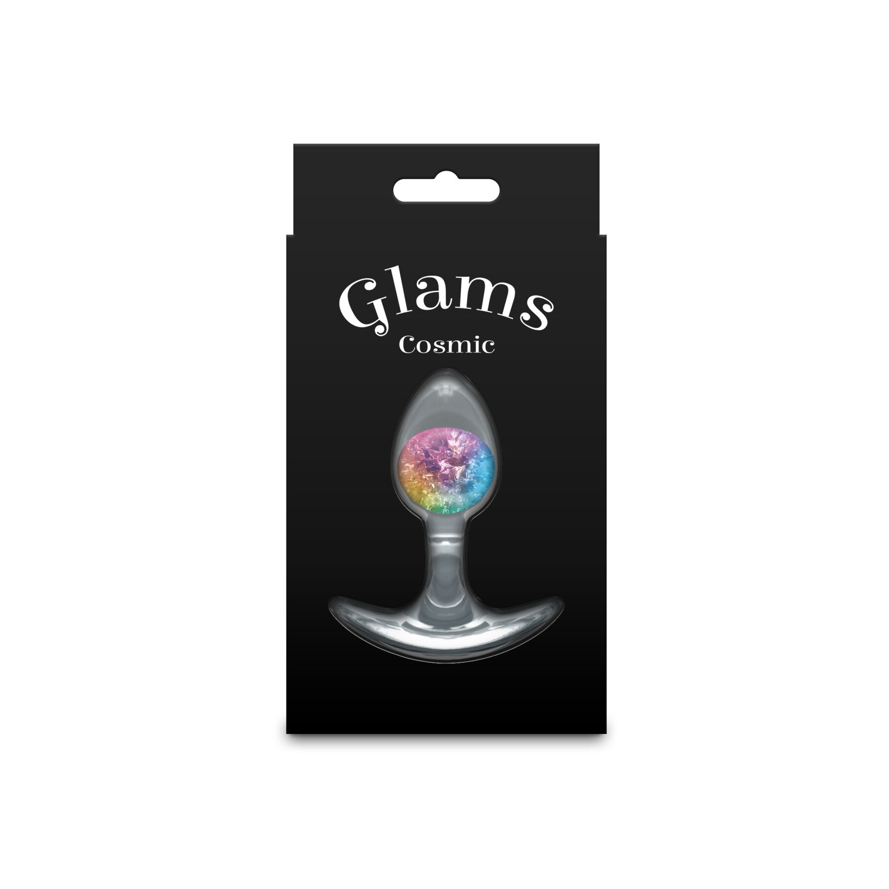 Анальна пробка NS Novelties Cosmic Glams - Small - Rainbow - Зображення 4