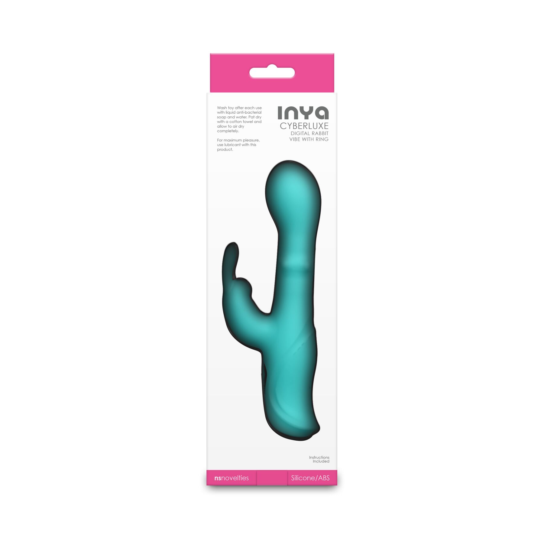 Вібратор-кролик NS Novelties INYA - Cyberluxe - Aqua - Зображення 4