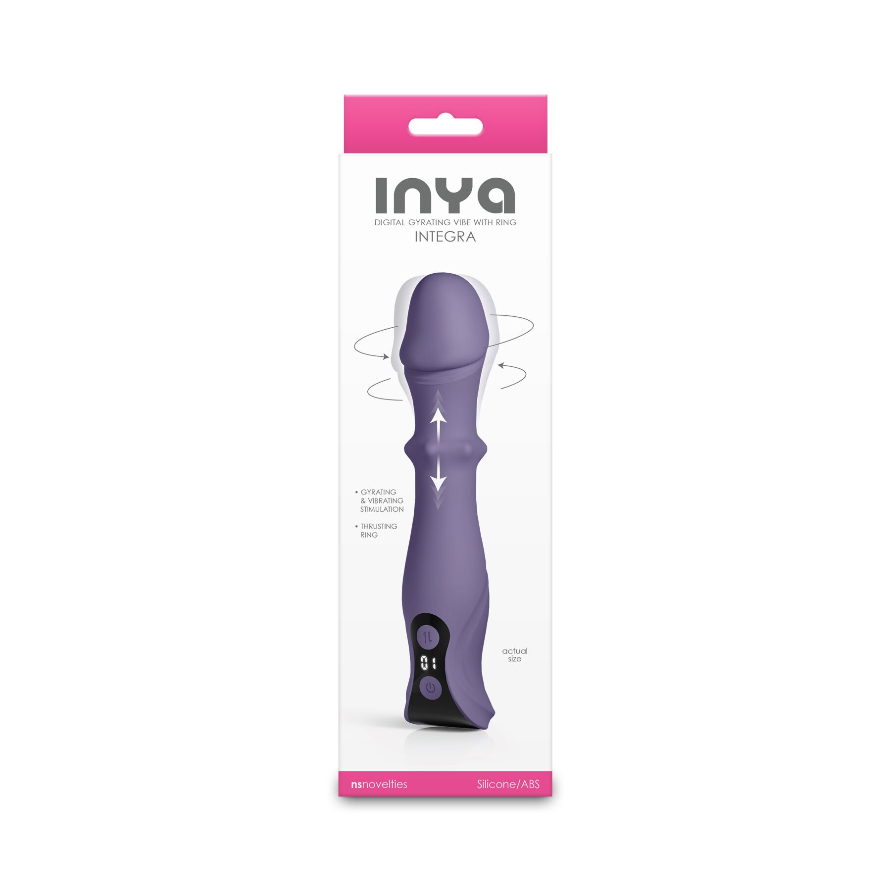Вібратор NS Novelties INYA - Integra - Gray - Зображення 3