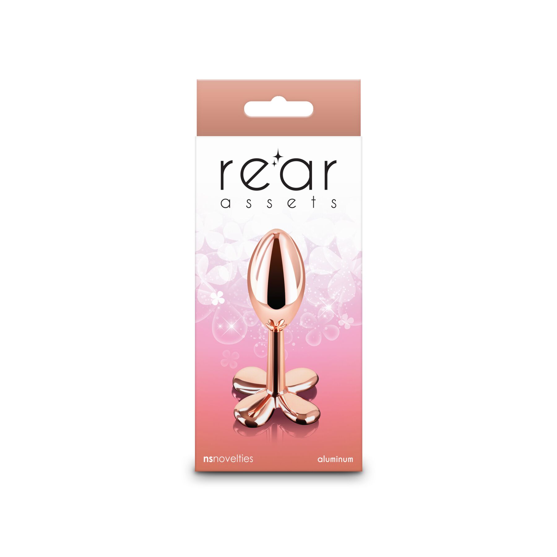 Анальна пробка NS Novelties Rear Assets - Clover - Rose Gold - Зображення 4