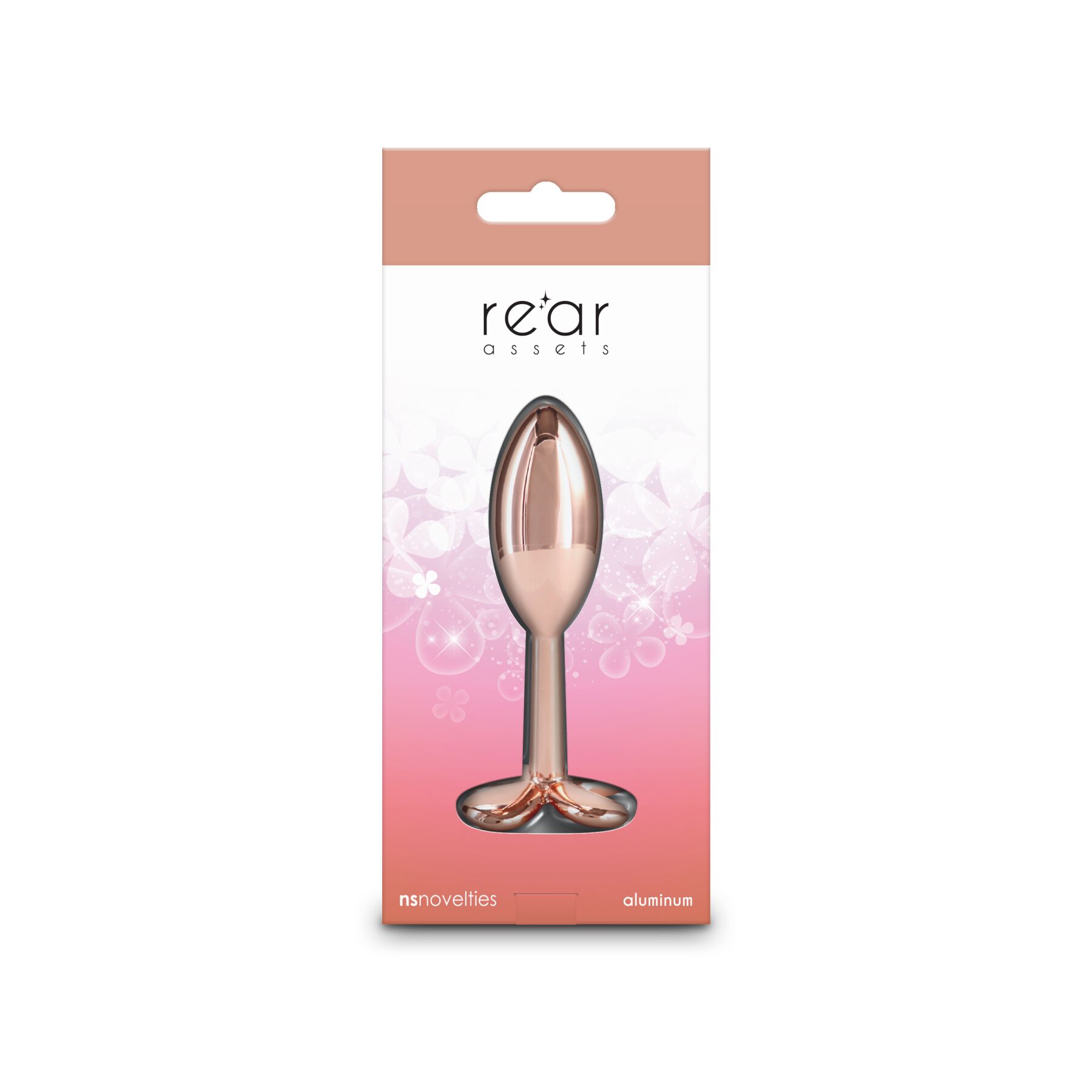 Анальна пробка NS Novelties Rear Assets - Clover - Rose Gold - Зображення 5