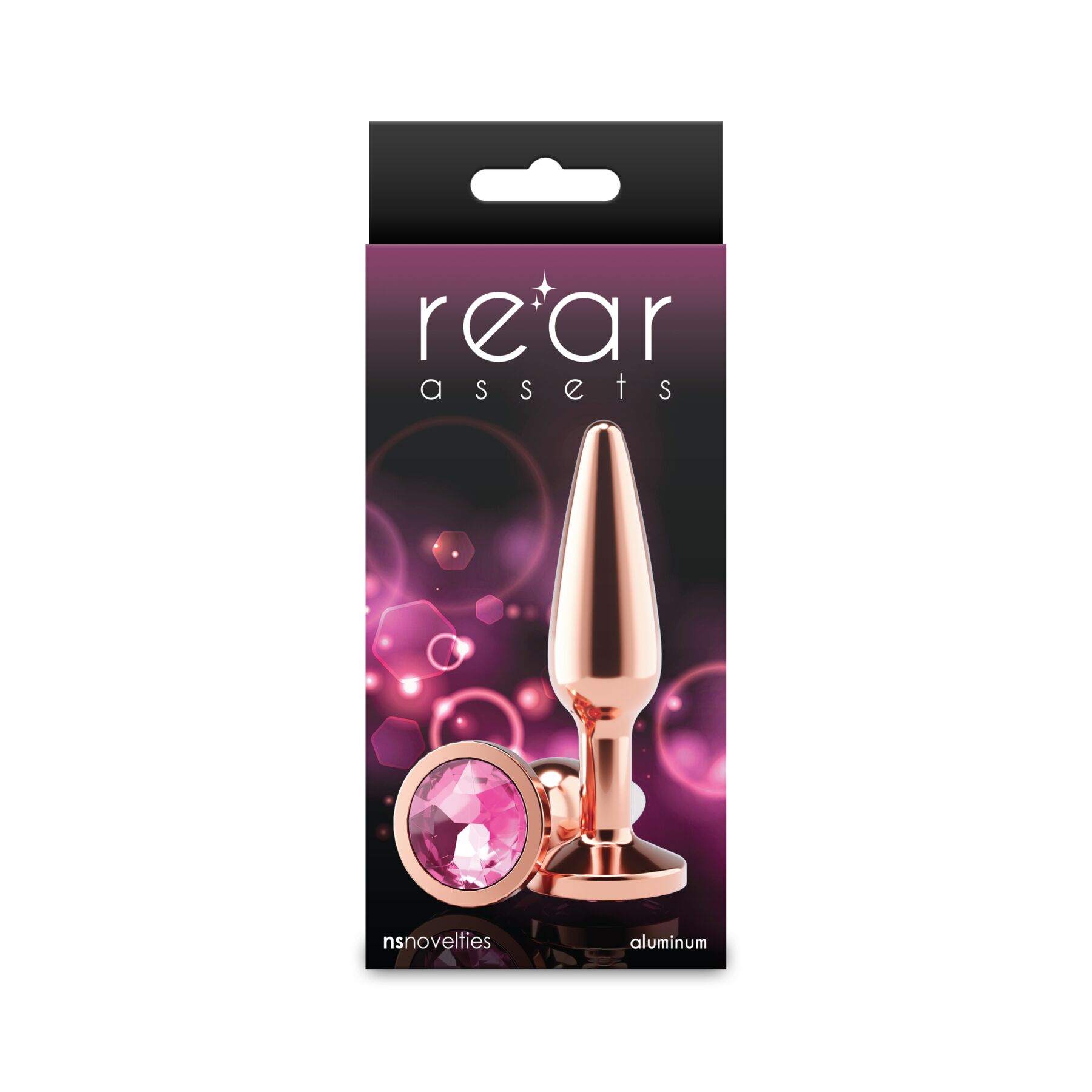 Анальна пробка NS Novelties Rear Assets - Tapered - Medium - Rose Gold - Pink - Зображення 3
