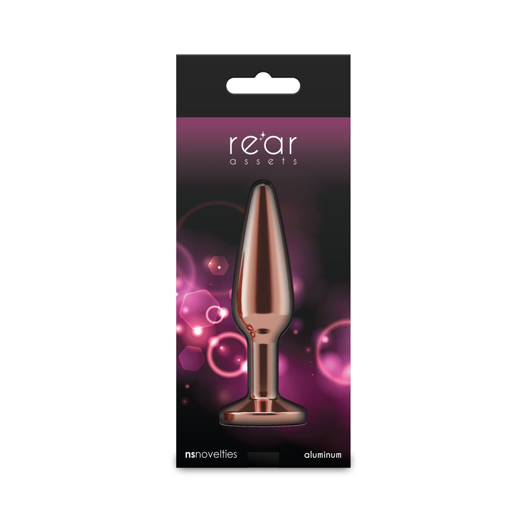 Анальна пробка NS Novelties Rear Assets - Tapered - Medium - Rose Gold - Pink - Зображення 4