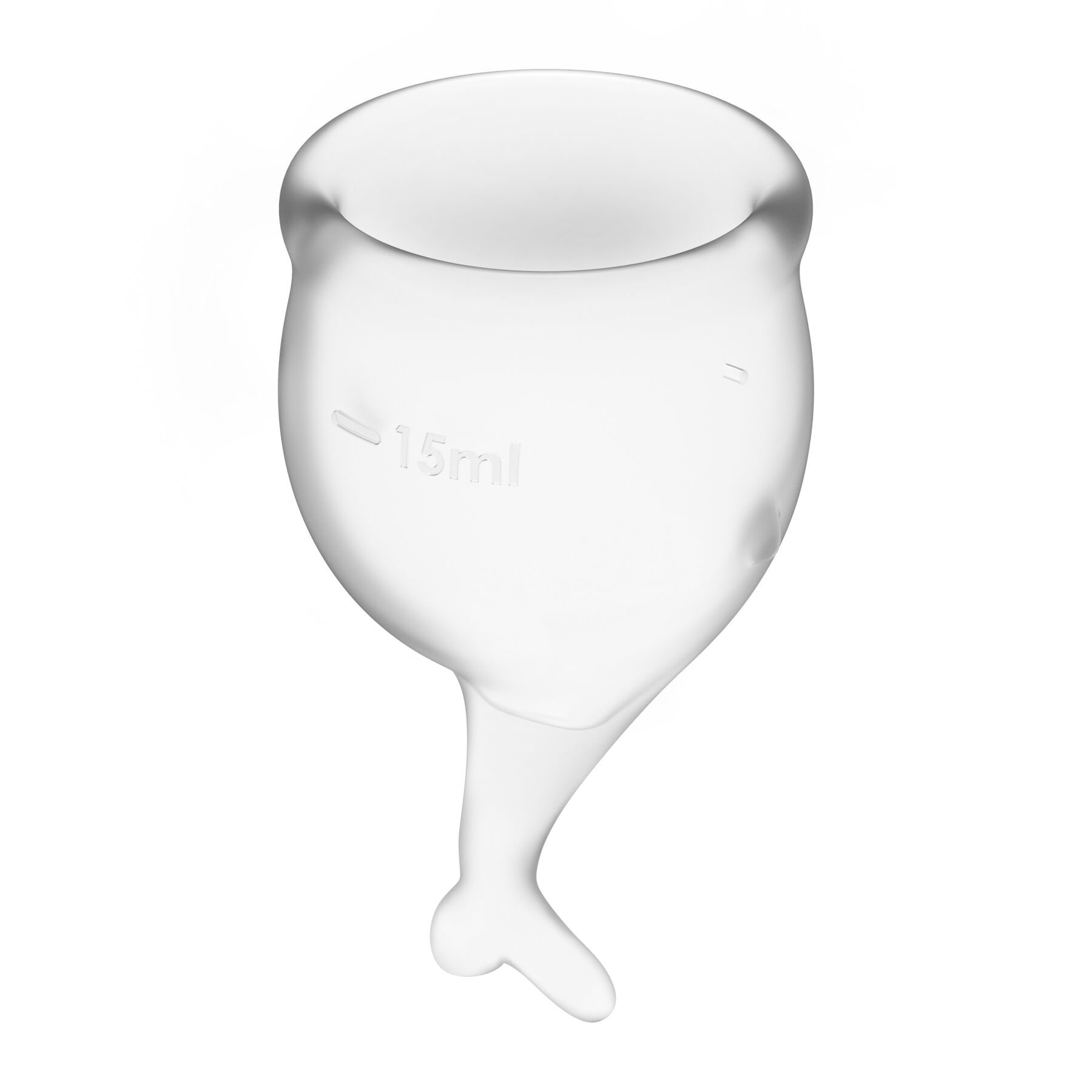 Набір менструальних чаш Satisfyer Feel Secure (transparent), 15мл і 20мл, мішечок для зберігання - Зображення 3