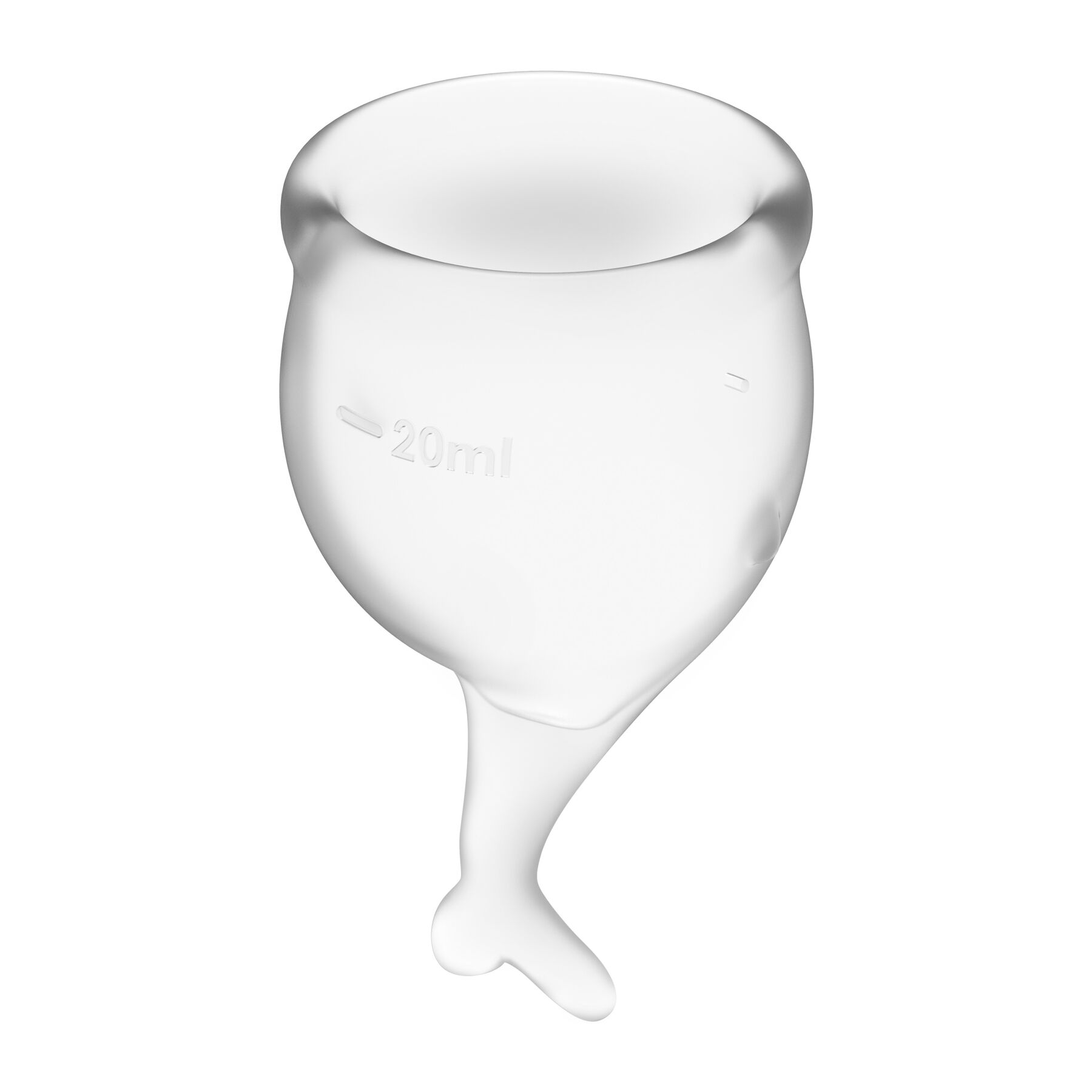 Набір менструальних чаш Satisfyer Feel Secure (transparent), 15мл і 20мл, мішечок для зберігання - Зображення 2