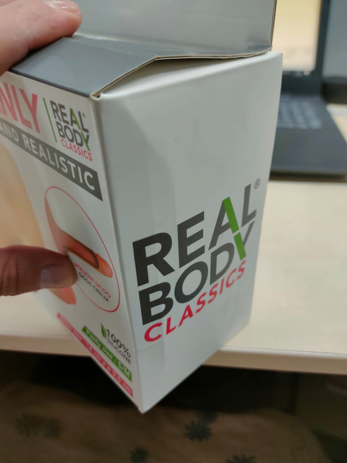 Силіконові трусики з порожнистим фалоімітатором Real Body Real Manly Hollow S/M (м'яте паковання!!!) - Зображення 2