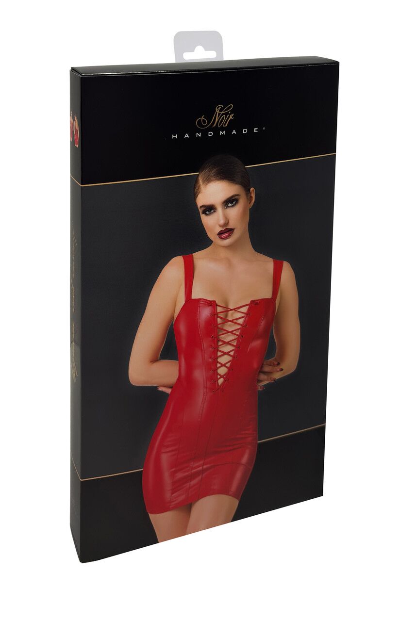 Сукня Noir Handmade F364 Bombshell Lace-Up Mini Dress Red M - Зображення 8