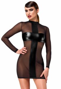 Сукня Noir Handmade F369 Crossfire Mesh & Wetlook Mini dress M