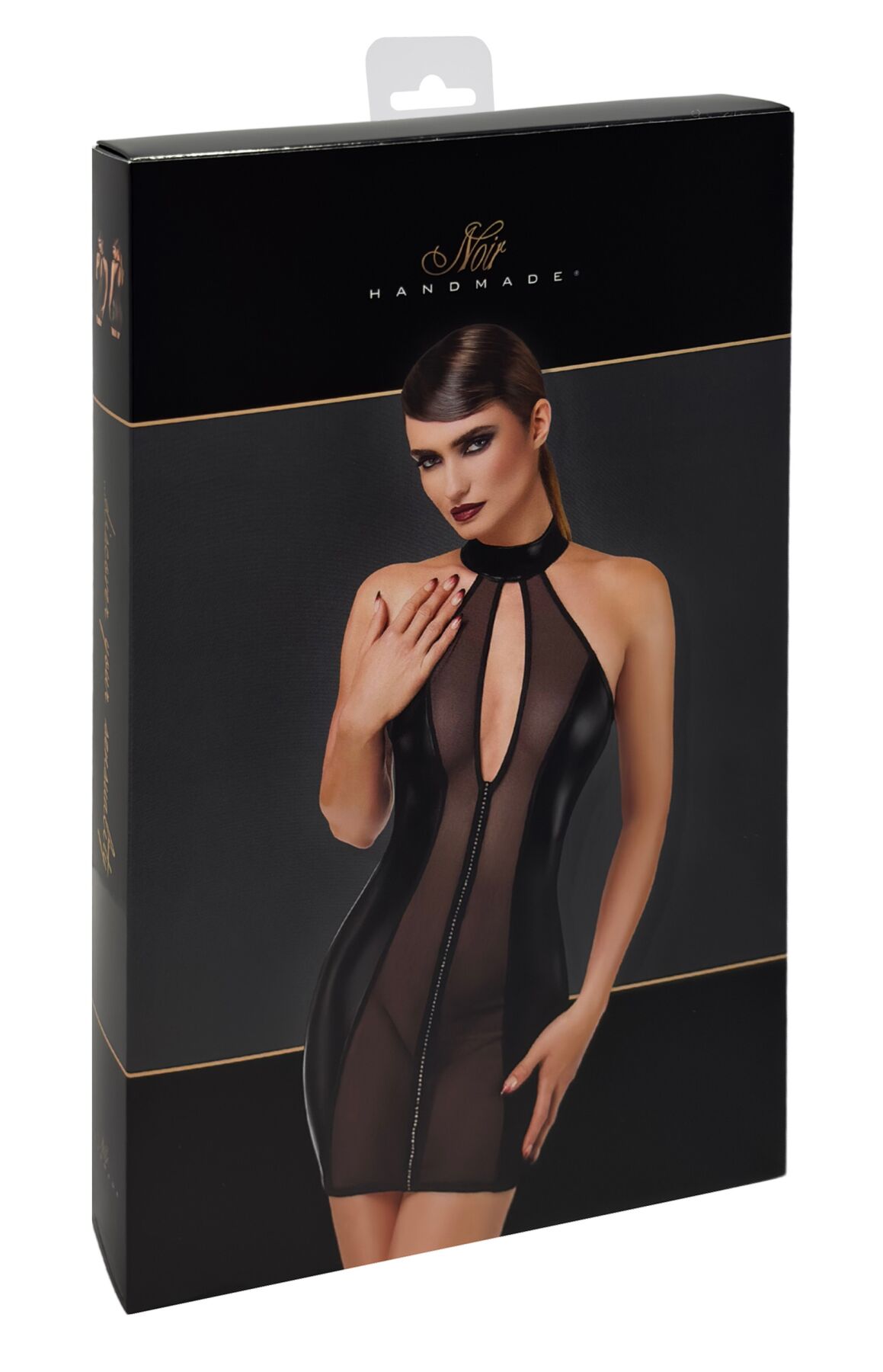 Сукня Noir Handmade F370 Luxuria Crystal Sheer Mini Dress L - Зображення 8