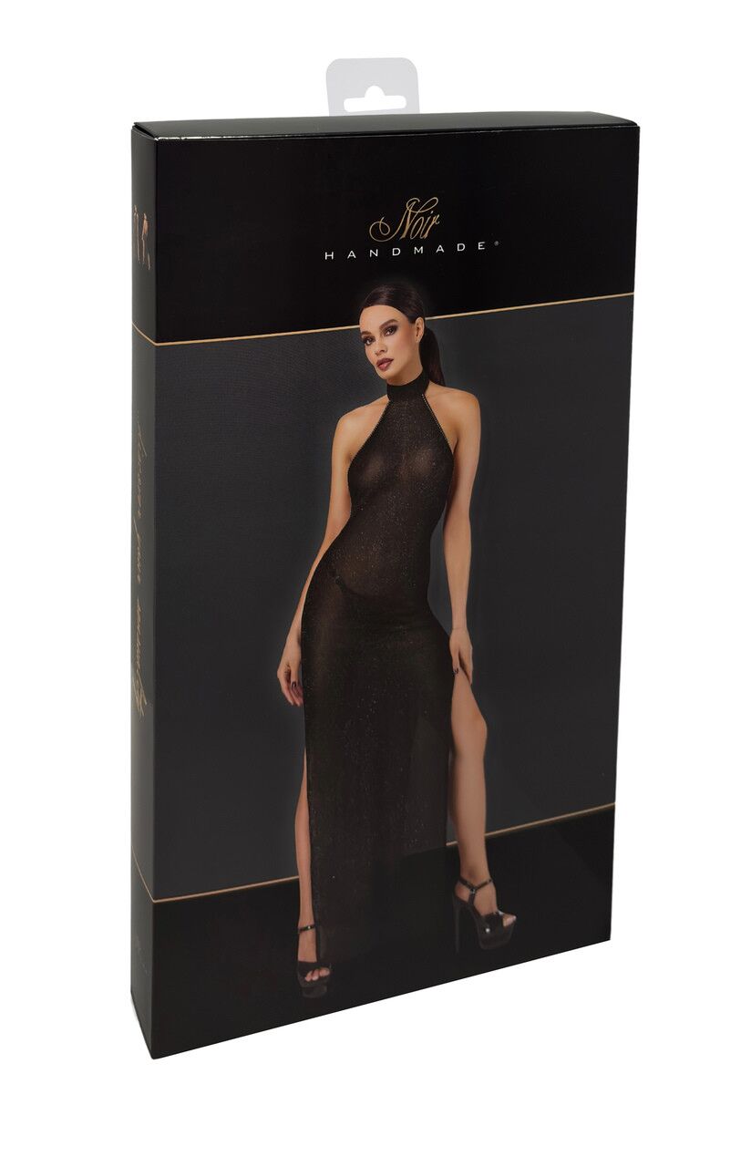 Сукня Noir Handmade F372 Onyx Twin-slit Long dress L - Зображення 8
