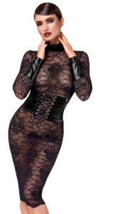 Сукня Noir Handmade F375 Noirelle Lace Corset Midi dress S
