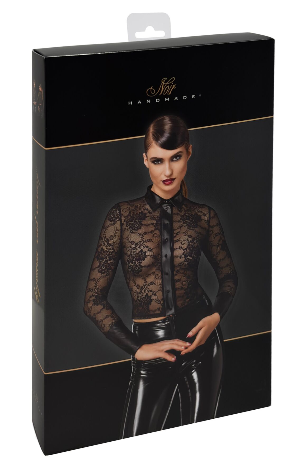 Блуза Noir Handmade F377 Noirelle Lace Button-up Shirt S - Зображення 7