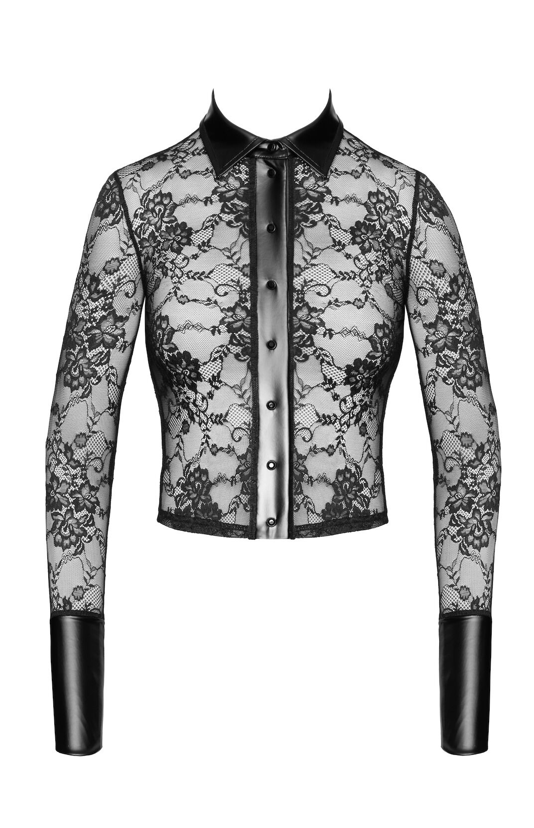 Блуза Noir Handmade F377 Noirelle Lace Button-up Shirt M - Зображення 5
