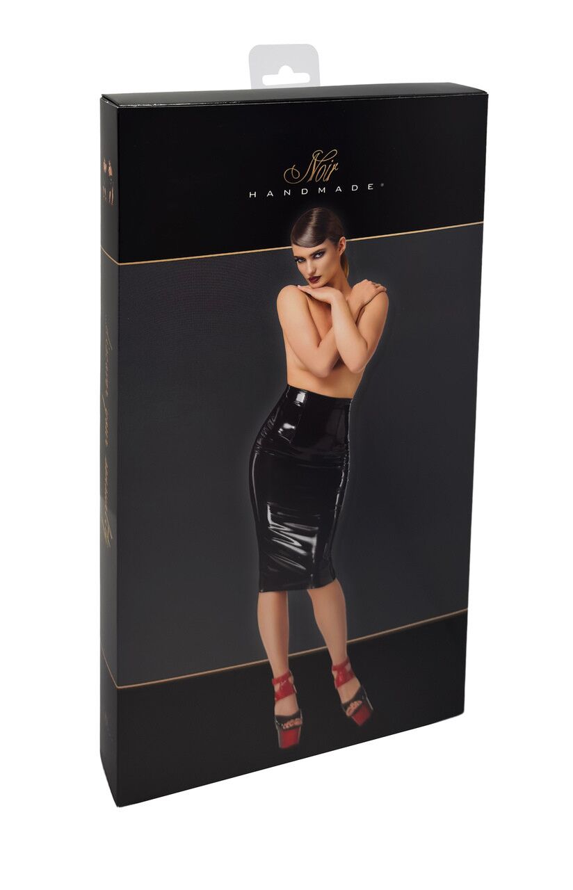 Спідниця Noir Handmade F378 Dominae Column PVC pencil skirt L - Зображення 10