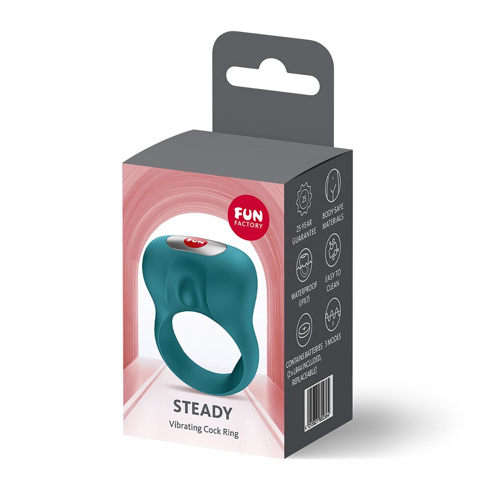 Ерекційне віброкільце Fun Factory Steady Bottle Green - Зображення 5