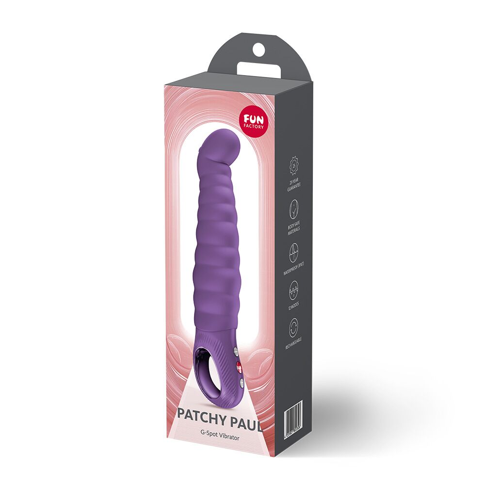 Вібратор точки G Fun Factory PATCHY PAUL Dark Violet, гнучкий, 12 режимів - Зображення 5