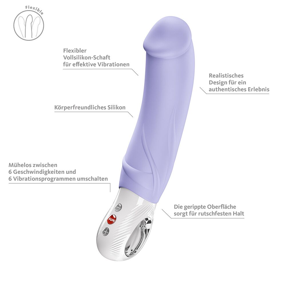 Вібратор для точки G Fun Factory BIG BOSS Purple, дуже потужний, 23,5 см - Зображення 8
