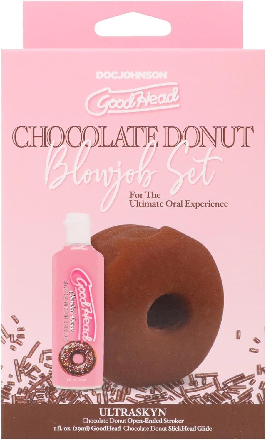 Набір для мінету Doc Johnson GoodHead Chocolate Donut Blowjob Set (м'яте паковання!!!) - Зображення 6