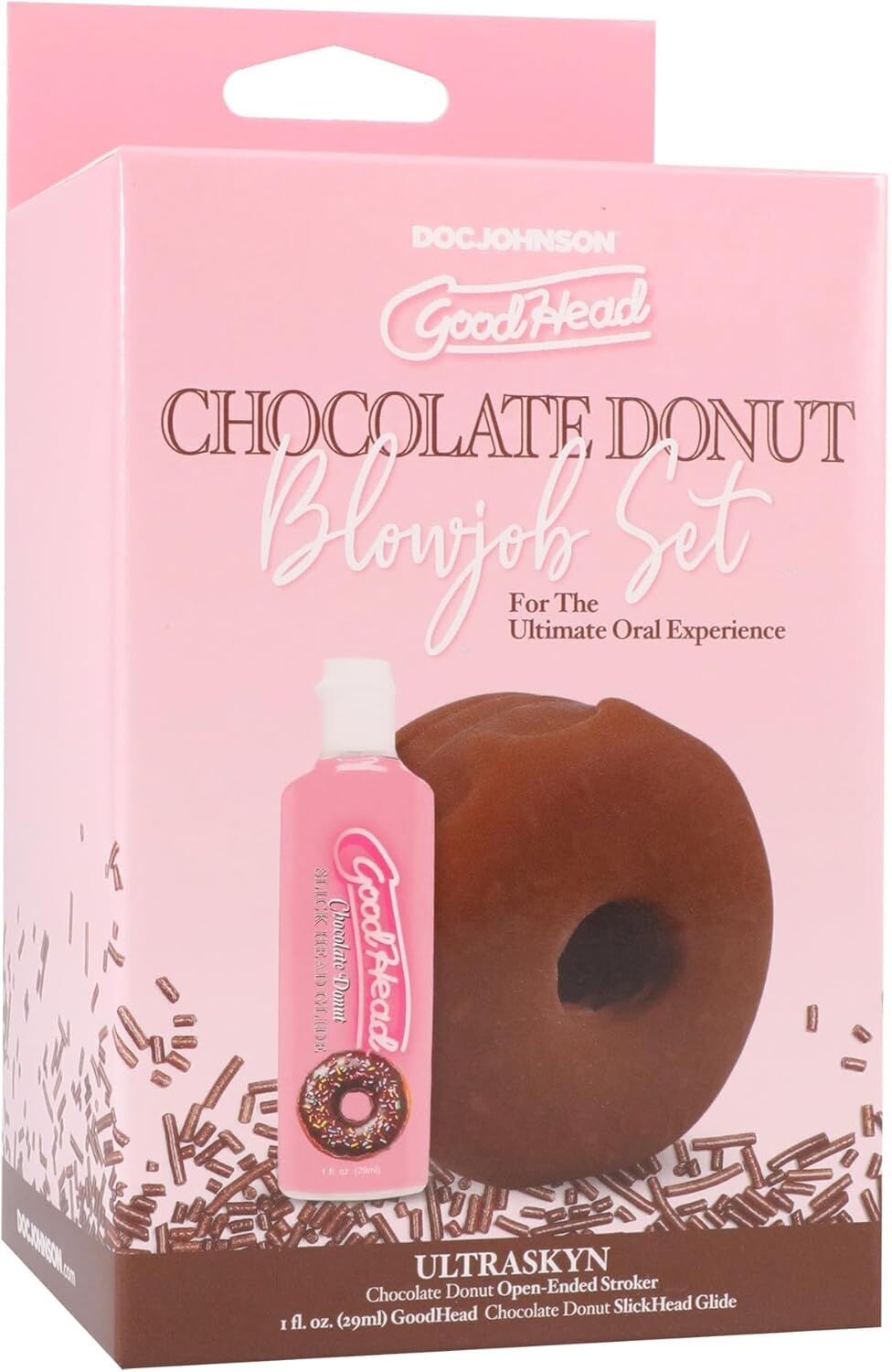 Набір для мінету Doc Johnson GoodHead Chocolate Donut Blowjob Set (м'яте паковання!!!) - Зображення 7