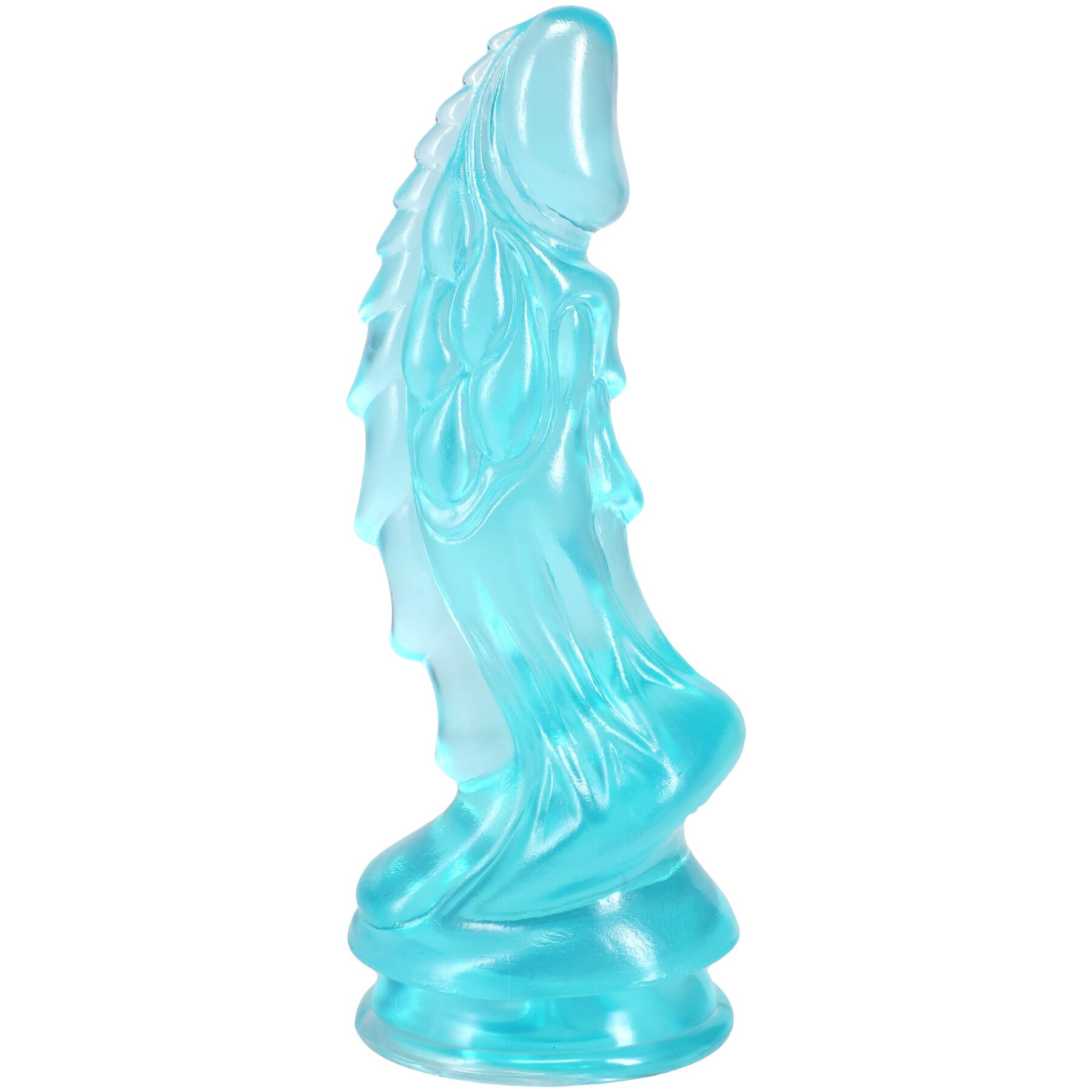 Фентезійний фалоімітатор Doc Johnson Crystal Jellies - Invader Dong 8.5 Inch - Teal - Зображення 2