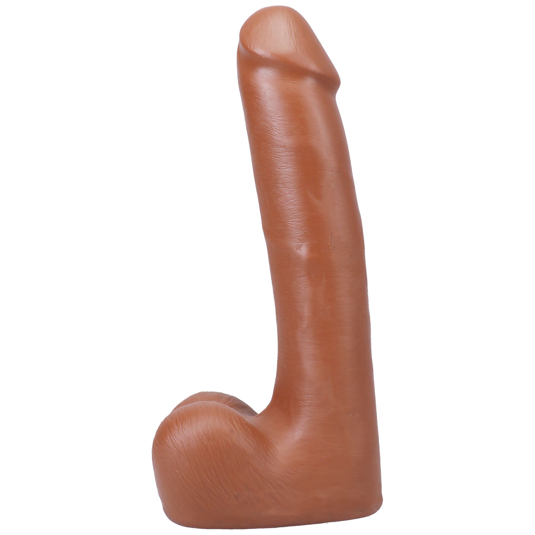 Фалоімітатор Doc Johnson The Realistic Cock ULTRASKYN - 9 Inch with Balls Caramel - Зображення 2
