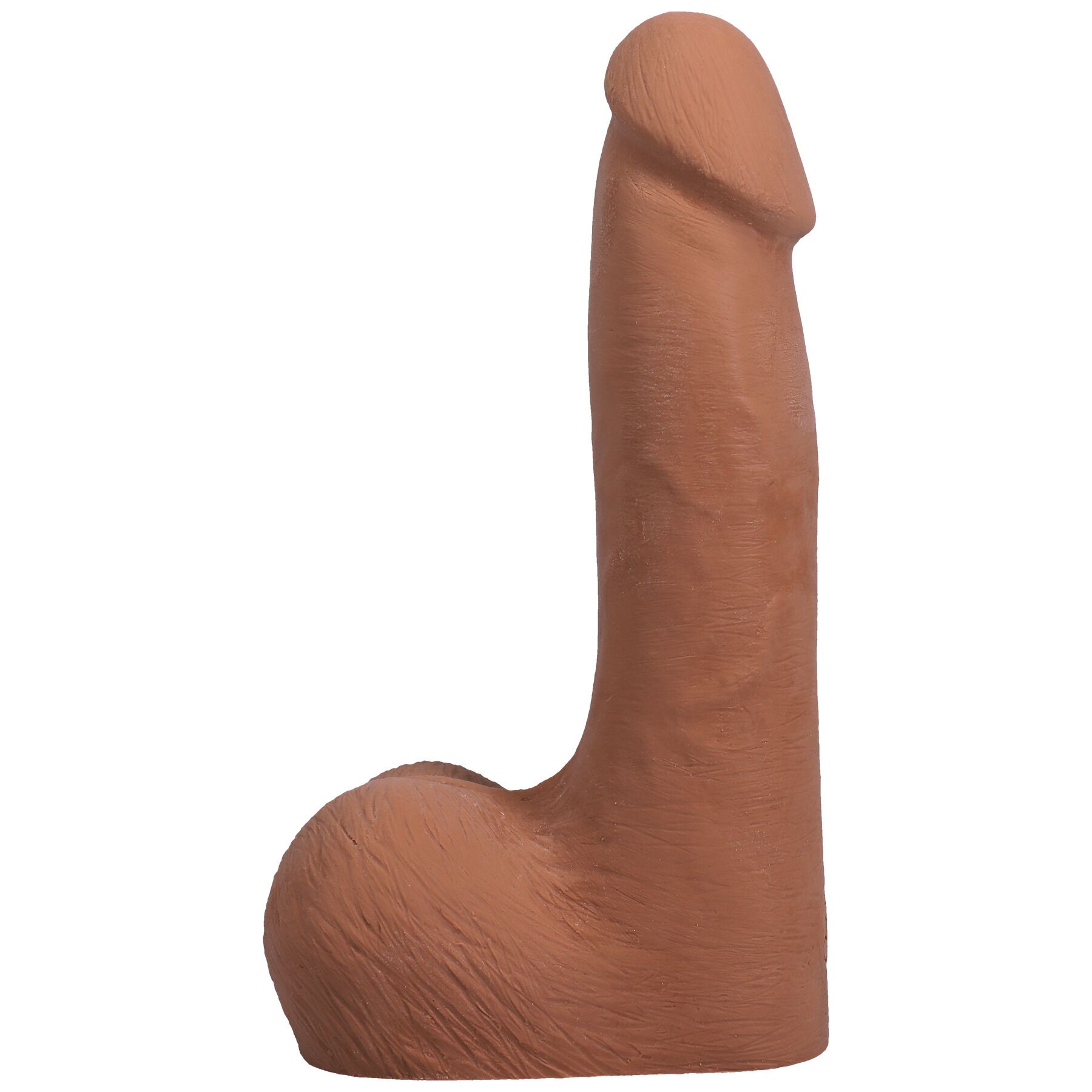 Фалоімітатор Doc Johnson The Realistic Cock ULTRASKYN - 7 Inch with Balls Caramel - Зображення 2