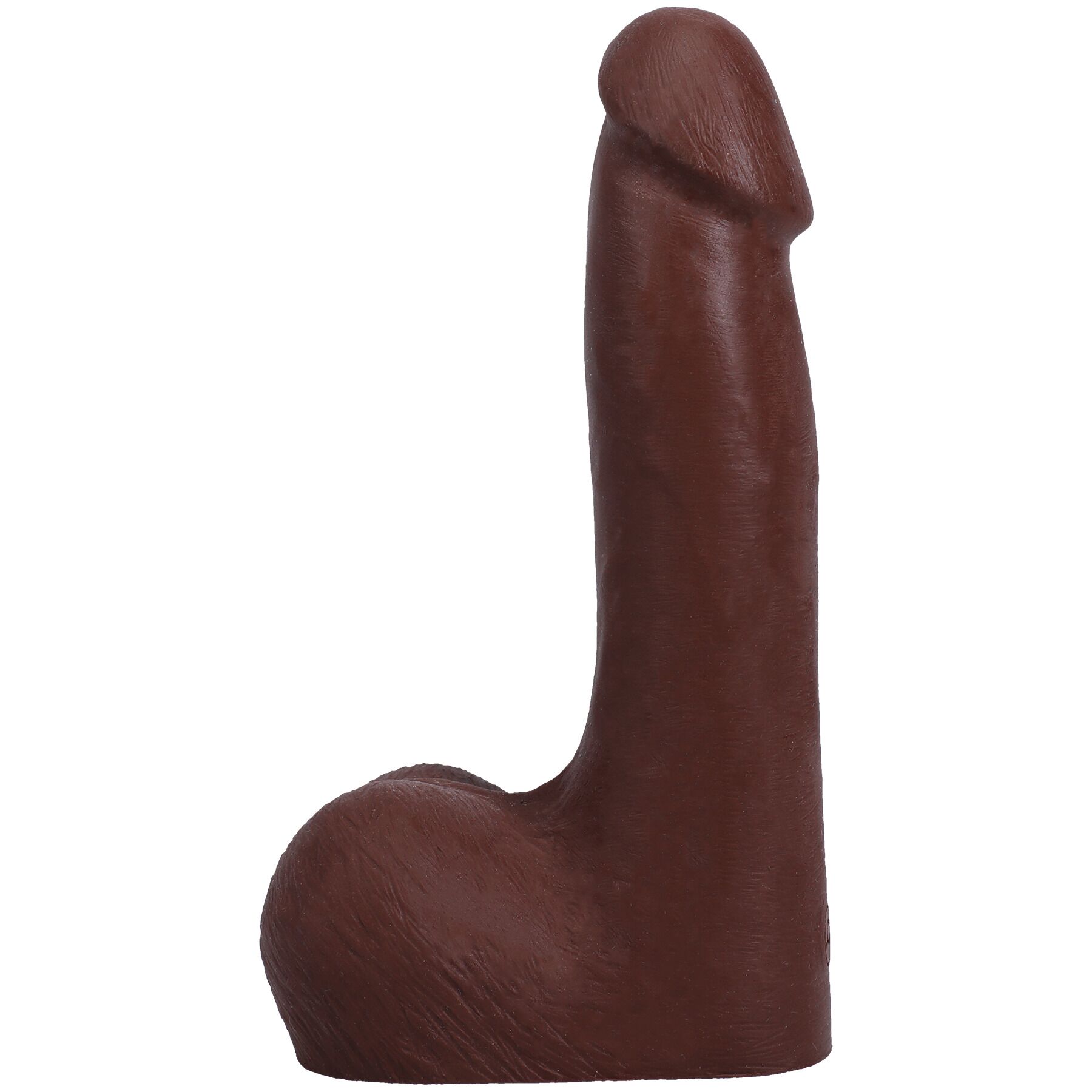 Фалоімітатор Doc Johnson The Realistic Cock ULTRASKYN - 7 Inch with Balls Chocolate - Зображення 2
