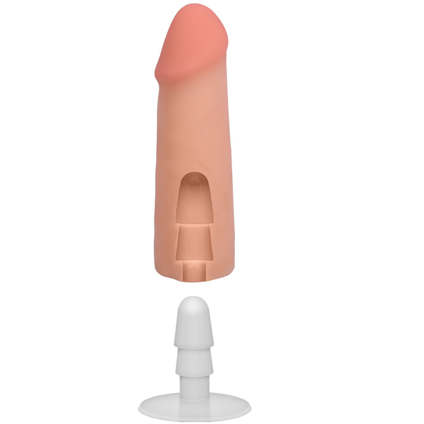Фалоімітатор Doc Johnson The Realistic Cock ULTRASKYN - 5 Inch Vanilla - Зображення 6