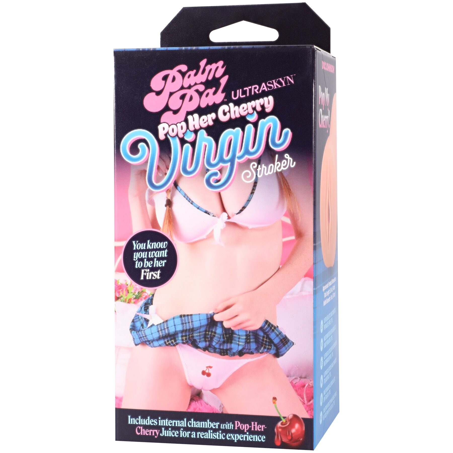 Мастурбатор Doc Johnson Palm Pal Virgin Stroker with Pop Her Cherry Juice - Зображення 5