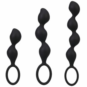 Набір анальних іграшок Doc Johnson Mood Naughty Contour Beads Trainer Set