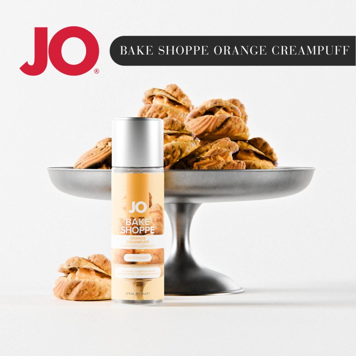 Лубрикант на водній основі JO Bake Shoppe - Orange Creampuff 60 мл, без цукру та парабенів - Зображення 2