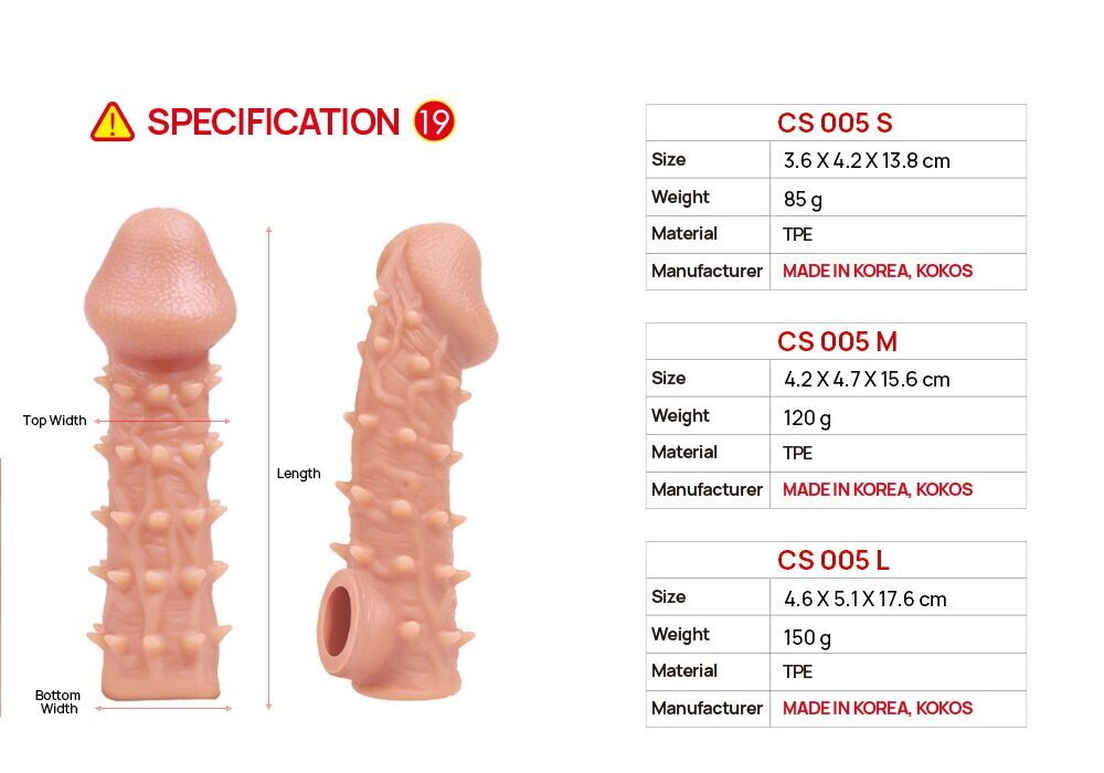 Насадка на член Kokos Cock Sleeve CS 005 S - Зображення 5