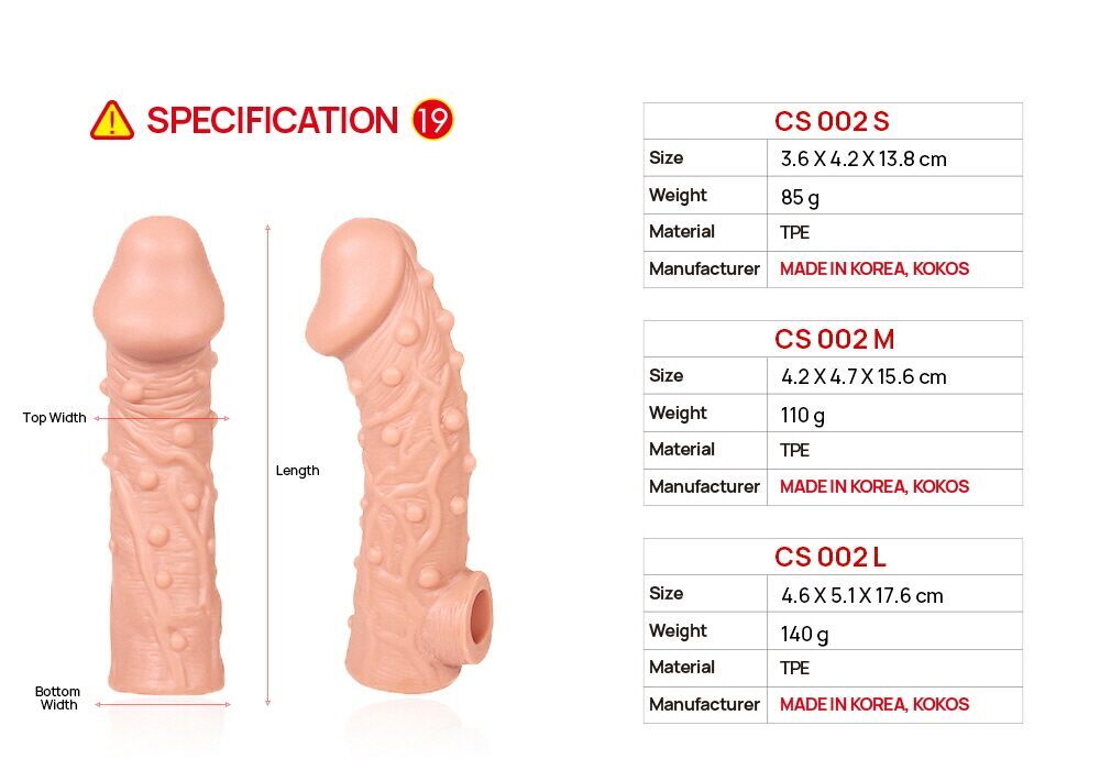 Насадка на член Kokos Cock Sleeve CS 002 S - Зображення 5