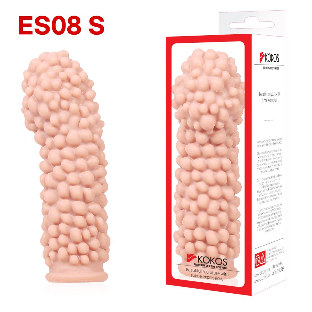 Насадка на член Kokos Extreme Sleeve ES.08 розмір S, потовщувальна, стимулювальний рельєф - Зображення 3