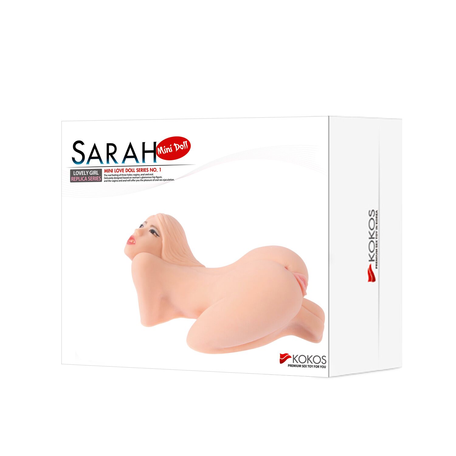 Мастурбатор мінілялька Kokos Sarah 2WayPlus з вібрацією та масажем - Зображення 7