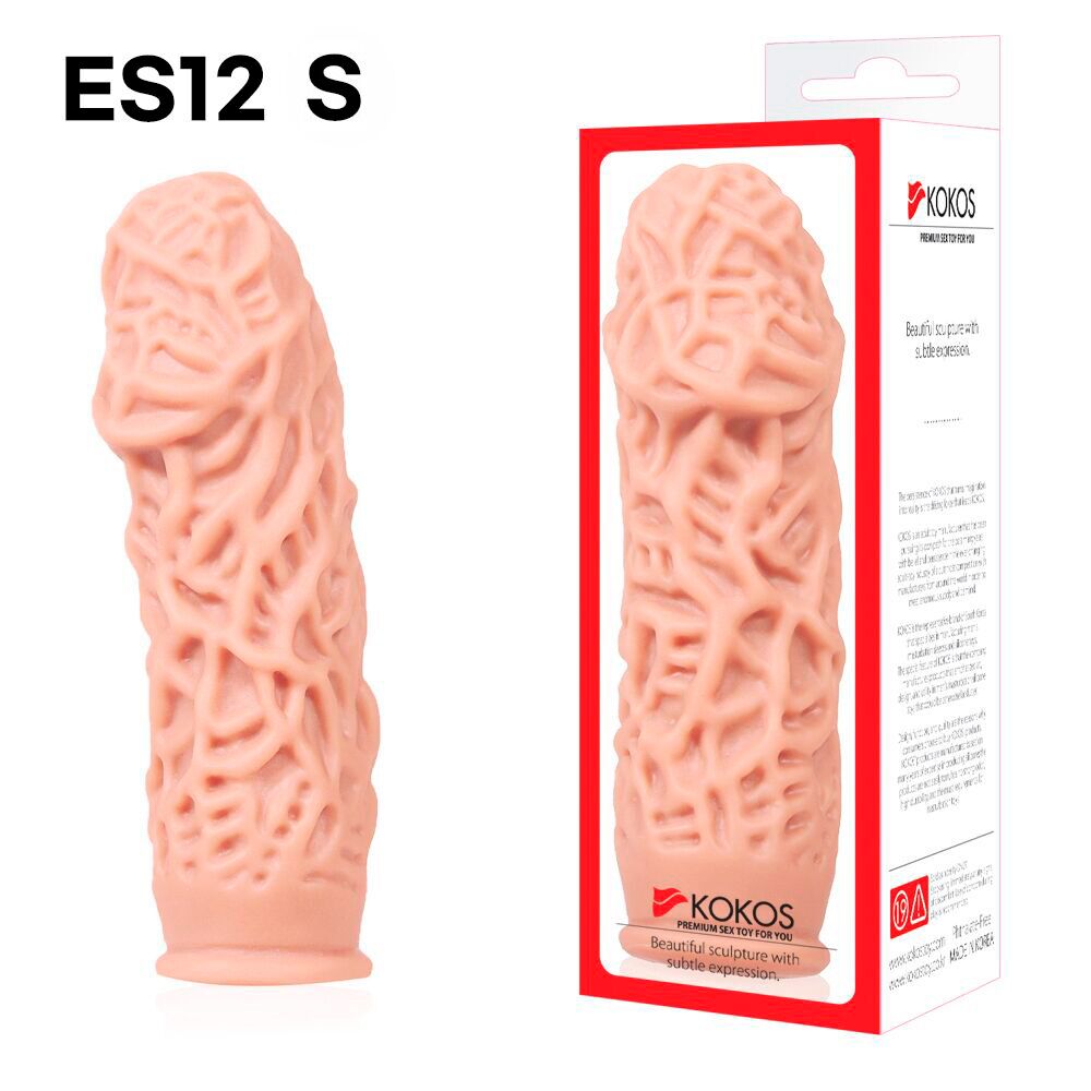 Насадка на член Kokos Extreme Sleeve ES.12 розмір S, потовщувальна, стимулювальний рельєф - Зображення 4