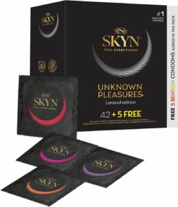 Безлатексні преміум-презервативи SKYN Unknown Pleasures 42+5 шт FREE (пошкоджене паковання!!!)