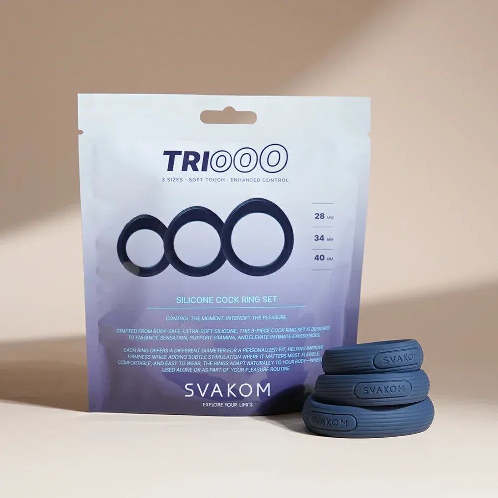 Набір ерекційних кілець Svakom Triooo - Зображення 14