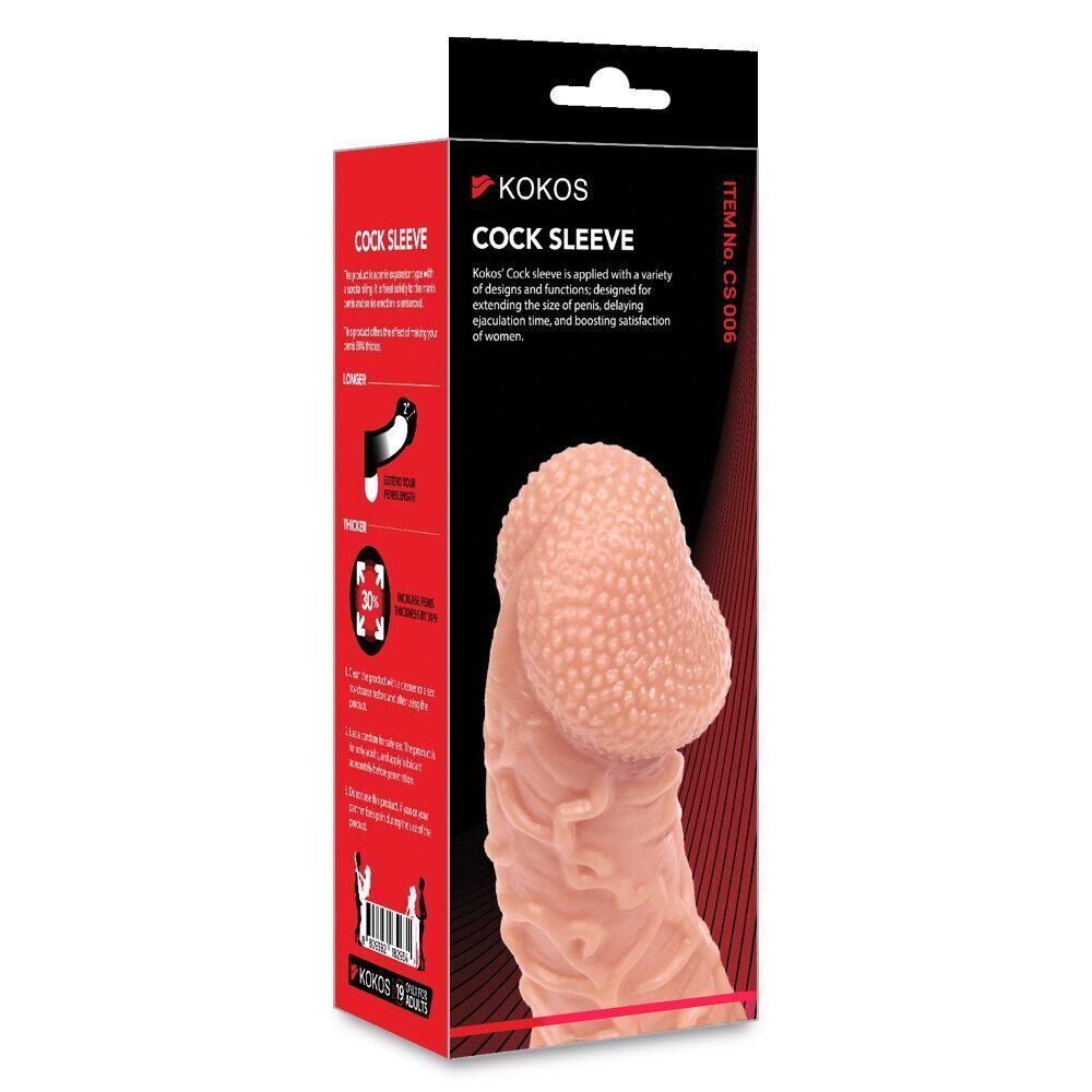 Насадка на член Kokos Cock Sleeve CS 006 S (м'яте паковання!!!) - Зображення 6